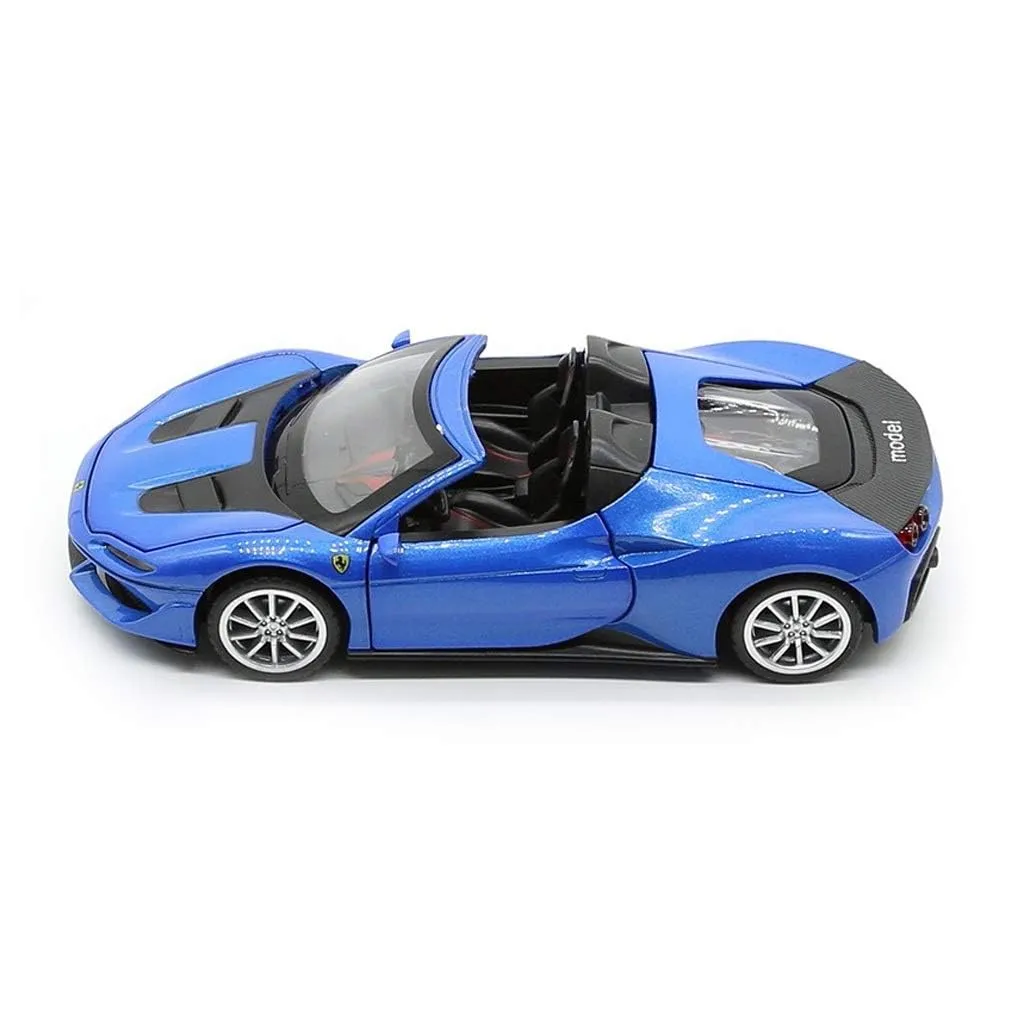 FERRARI J50 1:32 DIECAST METAL PULLBACK TOY CAR WITH OPENABLE DOORS & LIGHT, MUSIC BOYS CAR FOR KIDS BEST TOYS GIFTS TOYS FOR KIDS [ COLOR AS PER STOCK ]