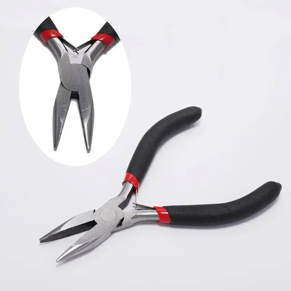 Ferronickel Carbon-Hardened Steel Round Nose End Cutting Jewelry Pliers Tools DIY Equipment Pliers Fit Handcraft Beadwork Repair