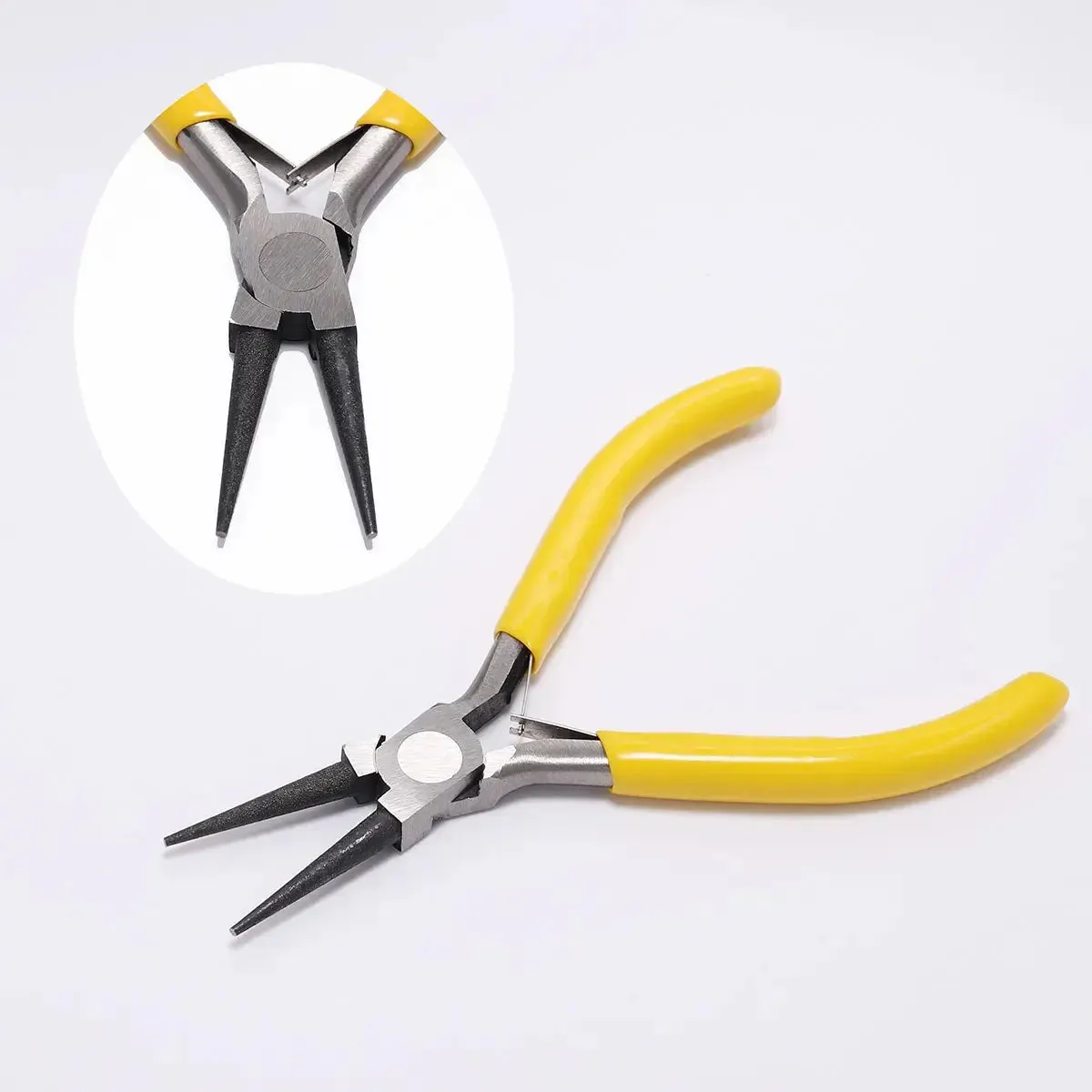 Ferronickel Carbon-Hardened Steel Round Nose End Cutting Jewelry Pliers Tools DIY Equipment Pliers Fit Handcraft Beadwork Repair