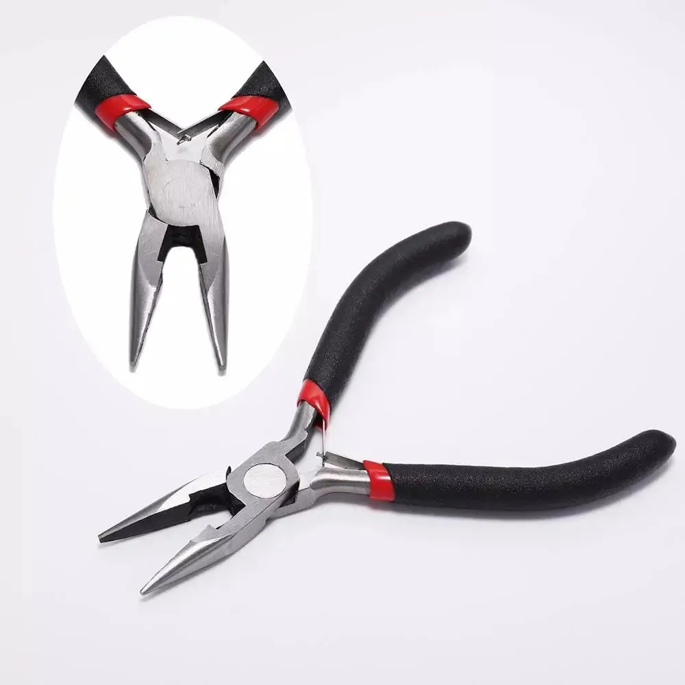 Ferronickel Carbon-Hardened Steel Round Nose End Cutting Jewelry Pliers Tools DIY Equipment Pliers Fit Handcraft Beadwork Repair