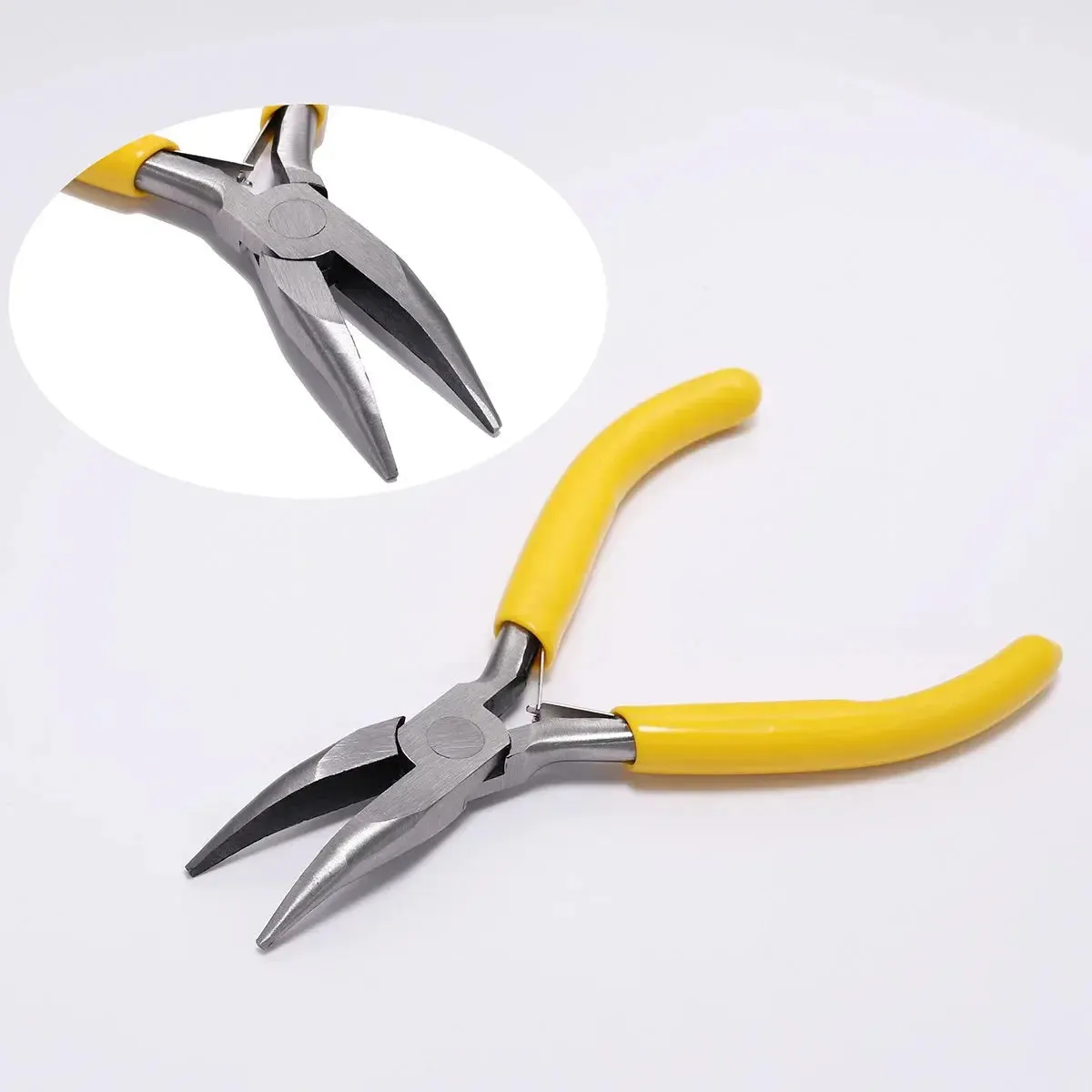 Ferronickel Carbon-Hardened Steel Round Nose End Cutting Jewelry Pliers Tools DIY Equipment Pliers Fit Handcraft Beadwork Repair