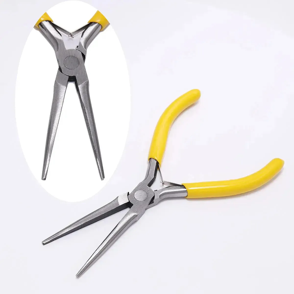 Ferronickel Carbon-Hardened Steel Round Nose End Cutting Jewelry Pliers Tools DIY Equipment Pliers Fit Handcraft Beadwork Repair