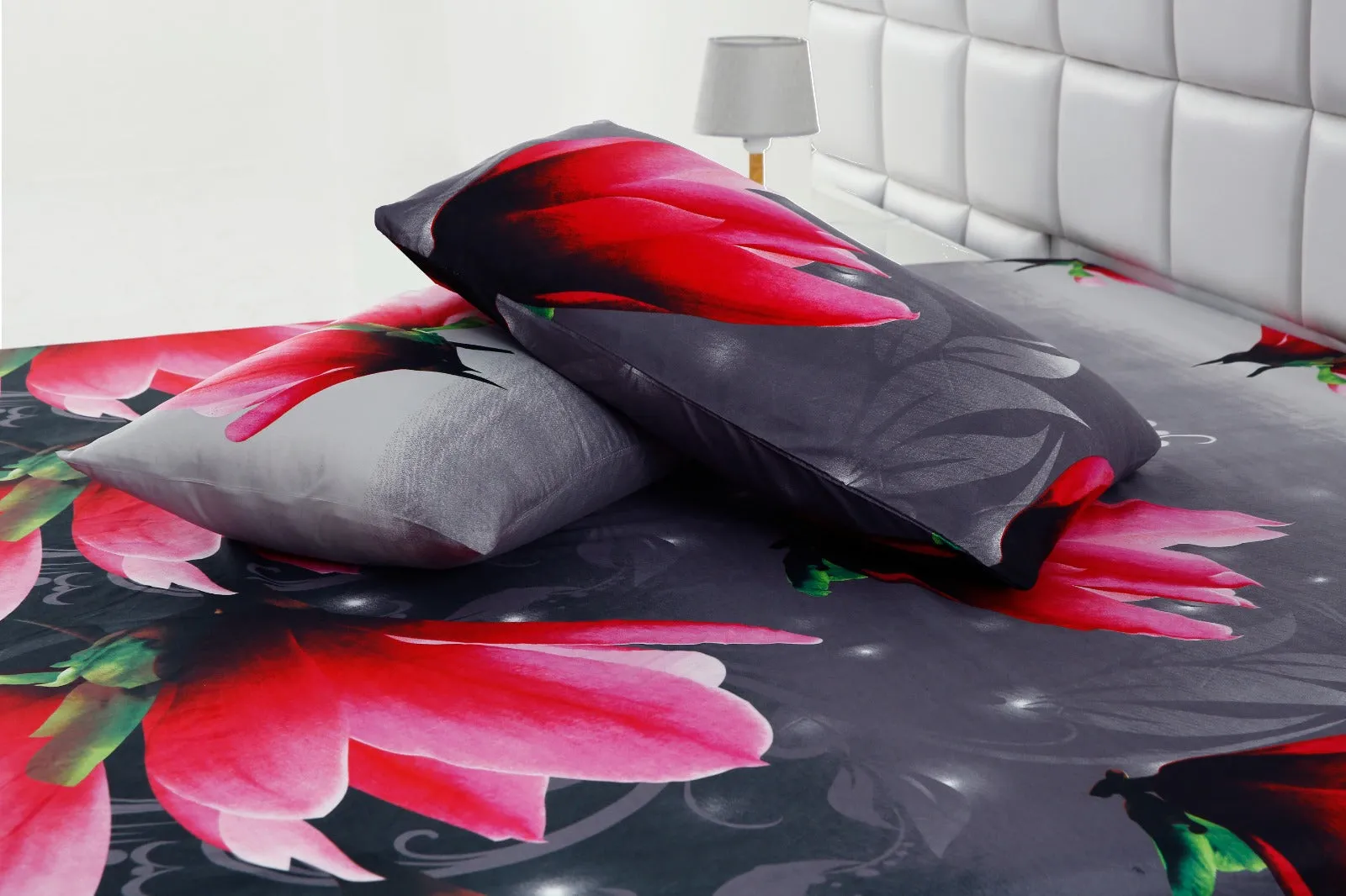 Fitted Bed Sheet-Pink Lotus