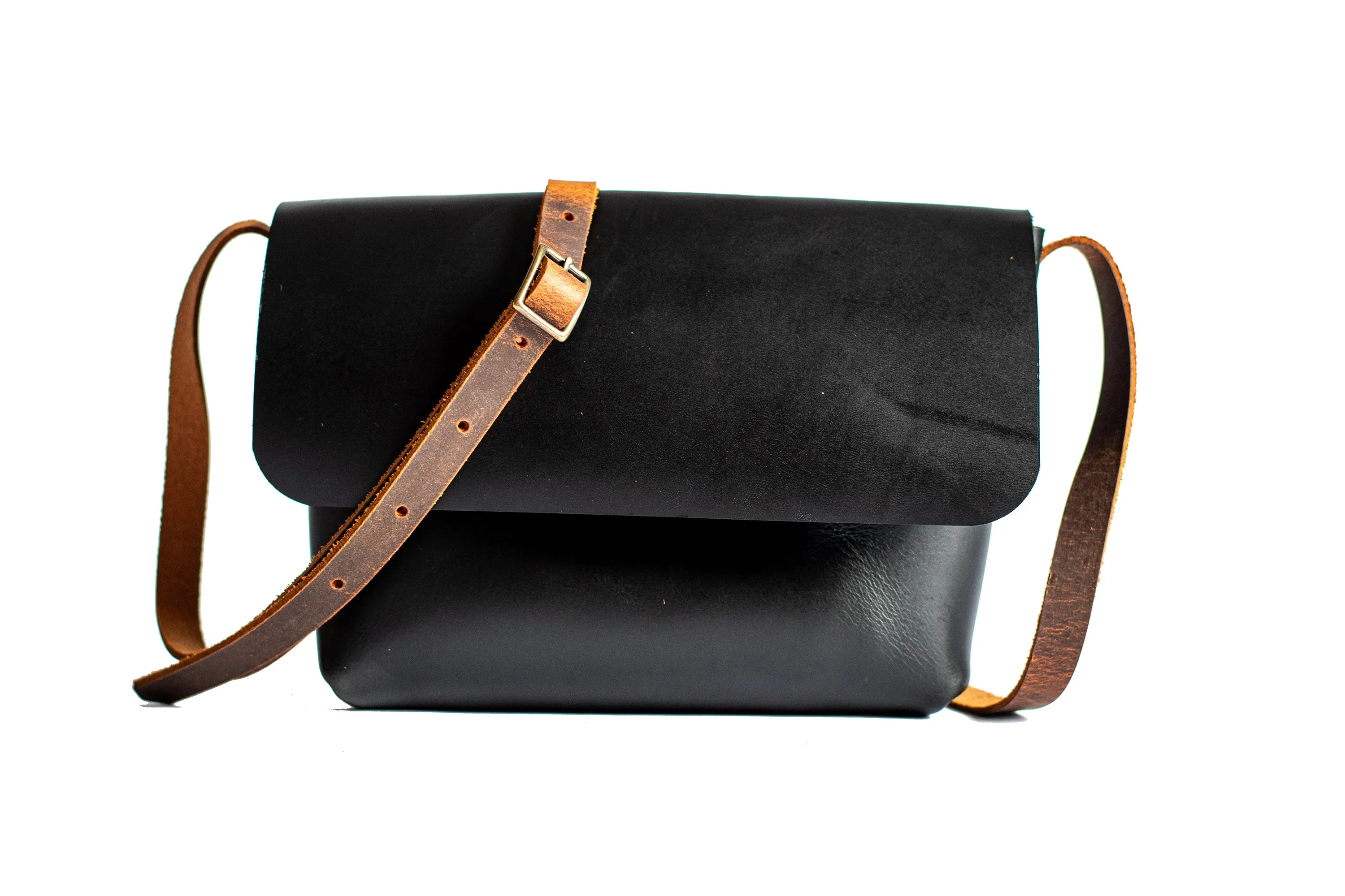 Flagship Colors | Eco-Friendly Leather Mini Satchel Bag | Small Crossbody Bag