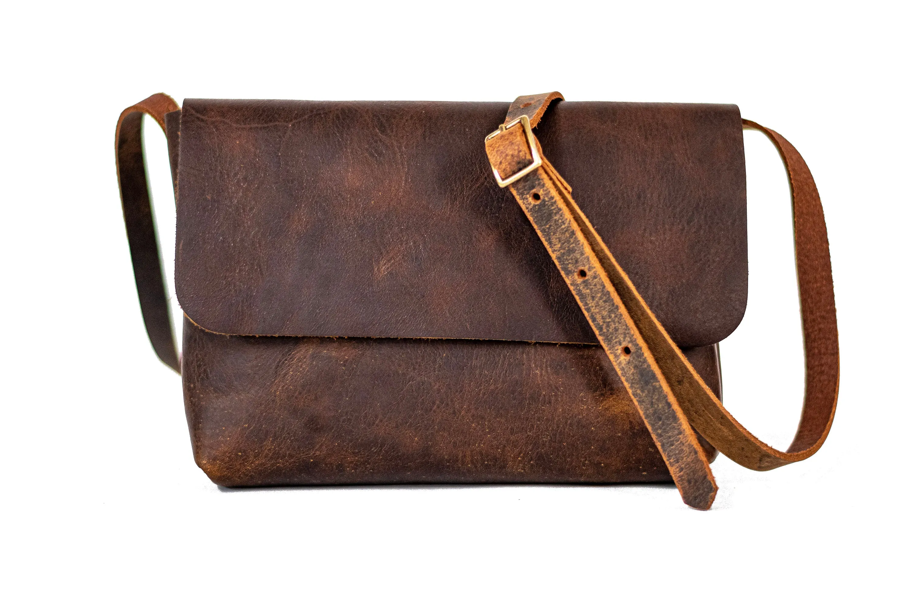 Flagship Colors | Eco-Friendly Leather Mini Satchel Bag | Small Crossbody Bag