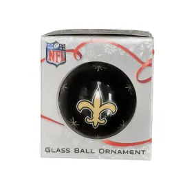 FOCO NFL New Orleans Saints Glass Ball Ornament