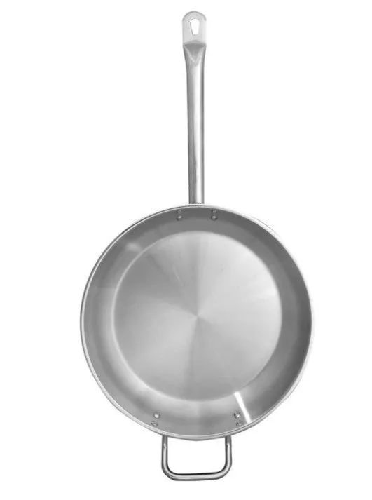 Fry Pan S/S 12in 3Ply Bottom