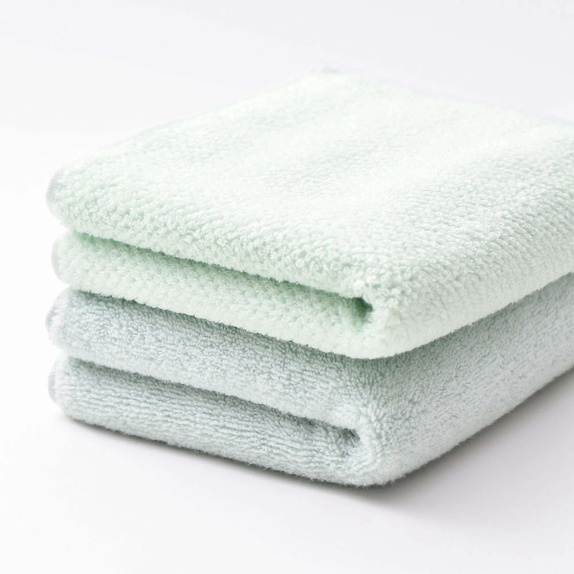 Fuwasara Bath Face Towel 3P Set Green