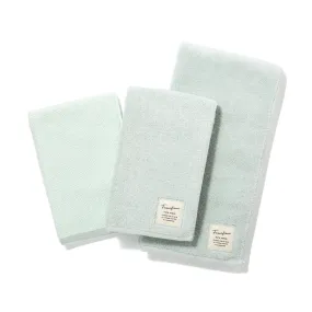 Fuwasara Bath Face Towel 3P Set Green