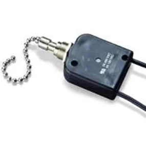 Gardner Bender GSW-35 Pull Chain Switch, 1-Pole, 125/250 VAC, 6 A, Silver, Nickel Brass :CD  1: QUANTITY: 1