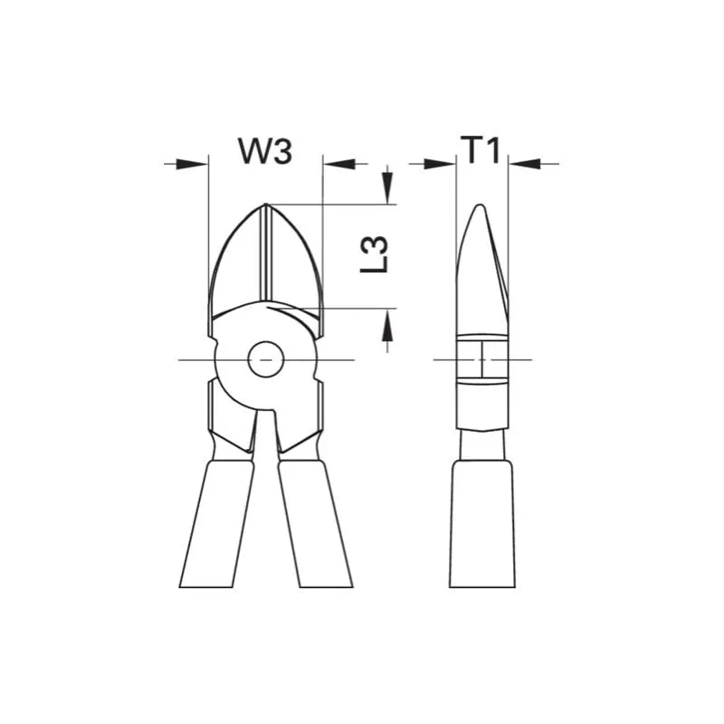 Gedore 1552163 VDE Side cutter with VDE insulating sleeves 160 mm