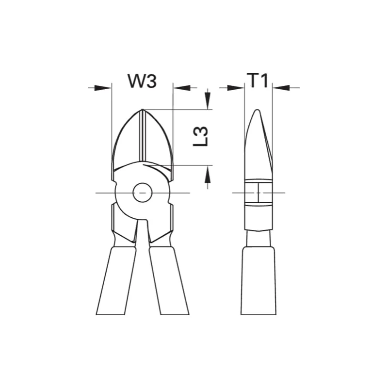 Gedore 6743620 VDE Side Cutter With VDE Dipped Insulation 160 mm