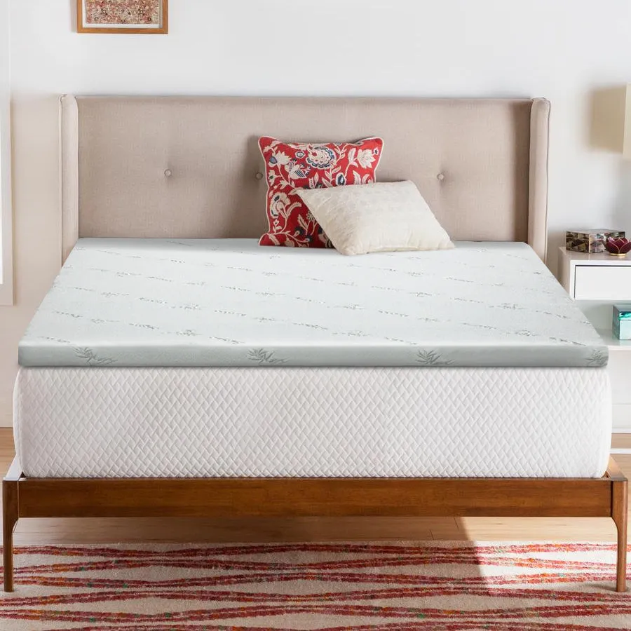 Gel-Infused Memory Foam Mattress Topper Double - Giselle Bedding