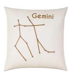 Gemini Constellation Throw Pillow Cover 20x20