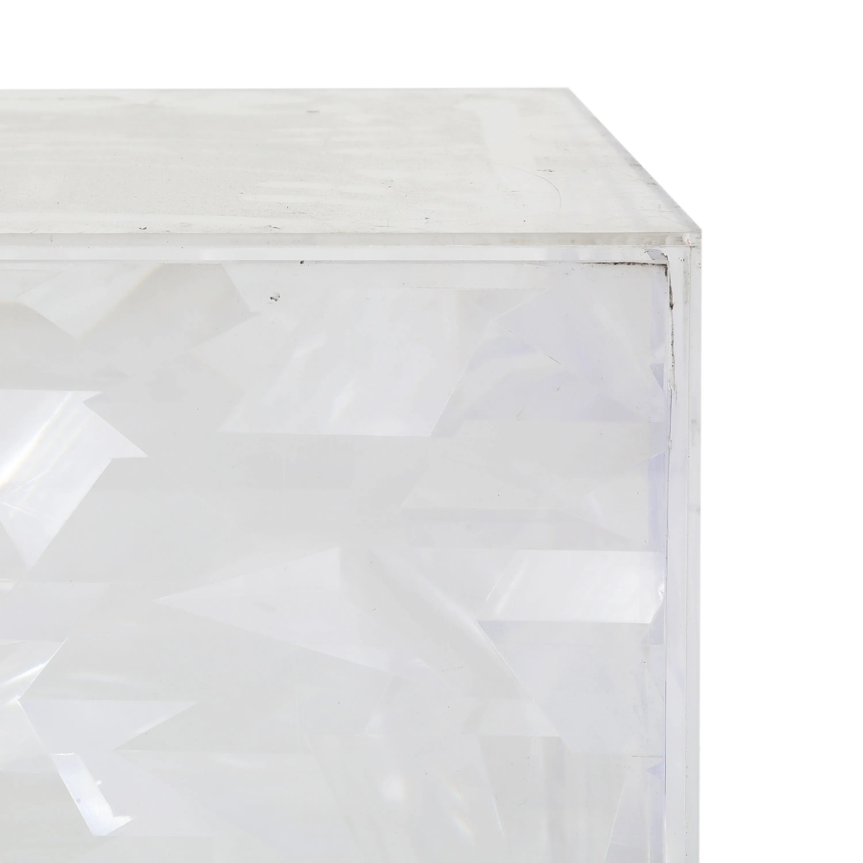 Geometric Lucite Acrylic Pedestals 36" x 16" x 16"