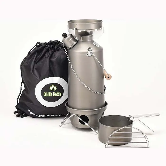 Ghillie Adventurer 1.5L Hard Anodised Kettle and Full Kit