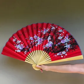 Giant Red Silk Fan Blossom Flowers  (50cm x 90cm)