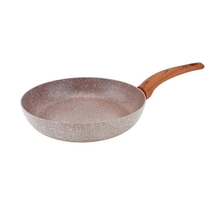 Granite Coating Wooden Handled Fry Pan