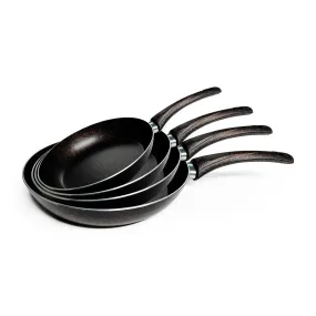 Granite noire 4 pcs frying pan set (16,18,20,24)