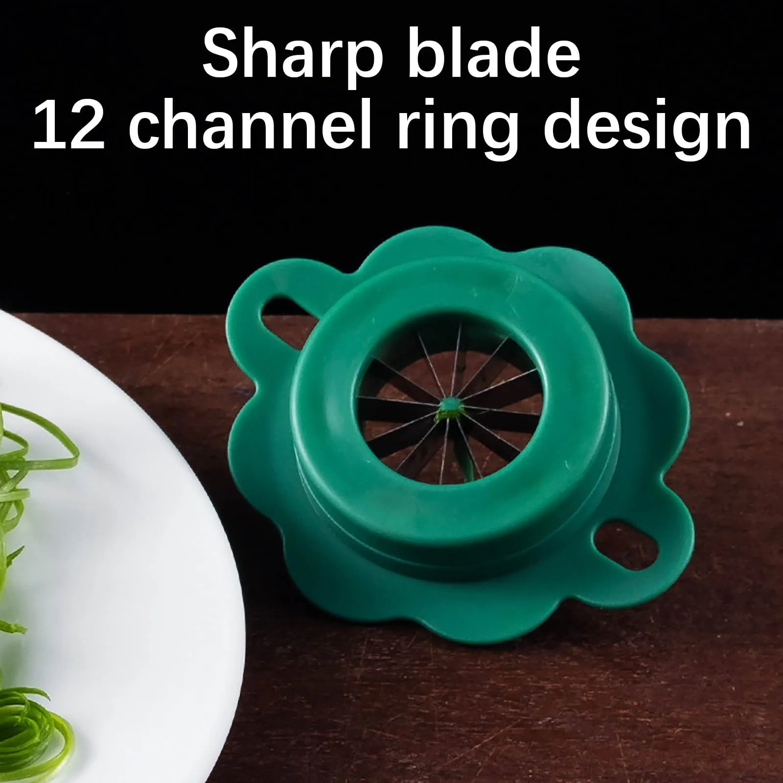 Green Onion Easy Slicer Shredder Plum Blossom Vegetable Shredder