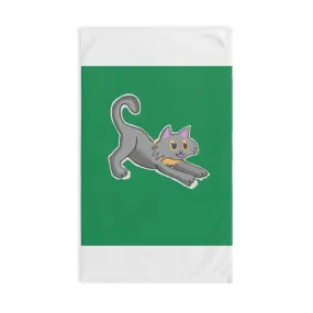 Grey Kitty Hand Towel