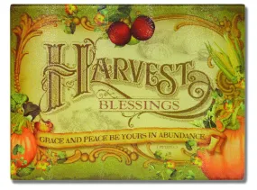 Harvest Blessings: Glass Cutting Board