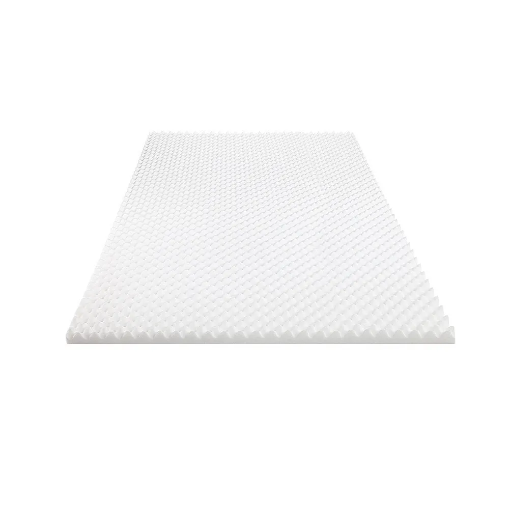 High-Density Egg Crate Foam Mattress Topper 5cm Queen Giselle Bedding