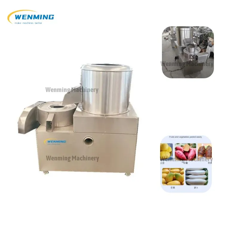 High Productivity White Radish Peeling And Cutting Machine Multifunctional Potato Peeler And Shredder