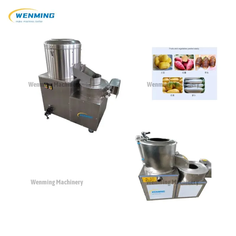 High Productivity White Radish Peeling And Cutting Machine Multifunctional Potato Peeler And Shredder