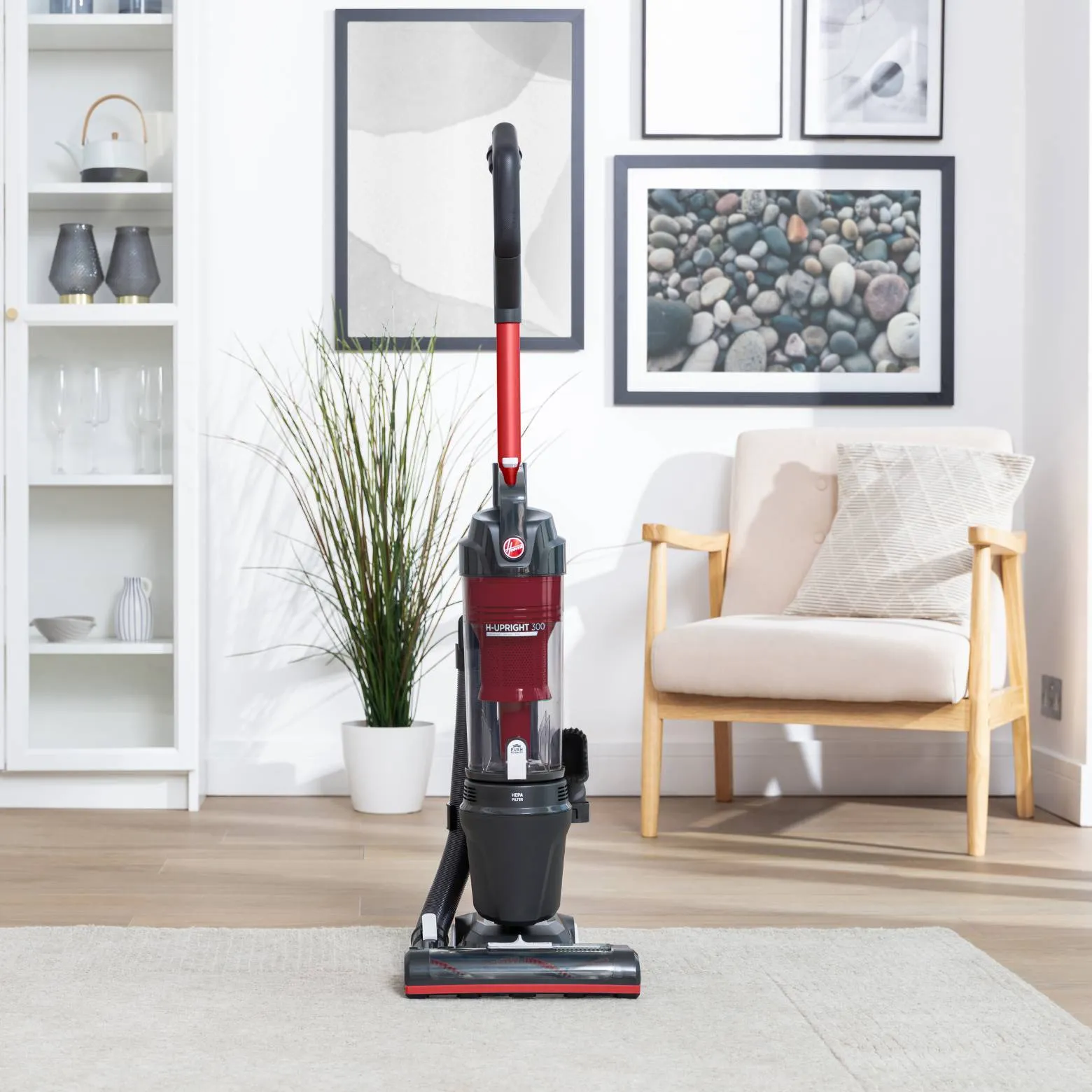 Hoover Upright Vacuum Cleaner, Red - Upright 300