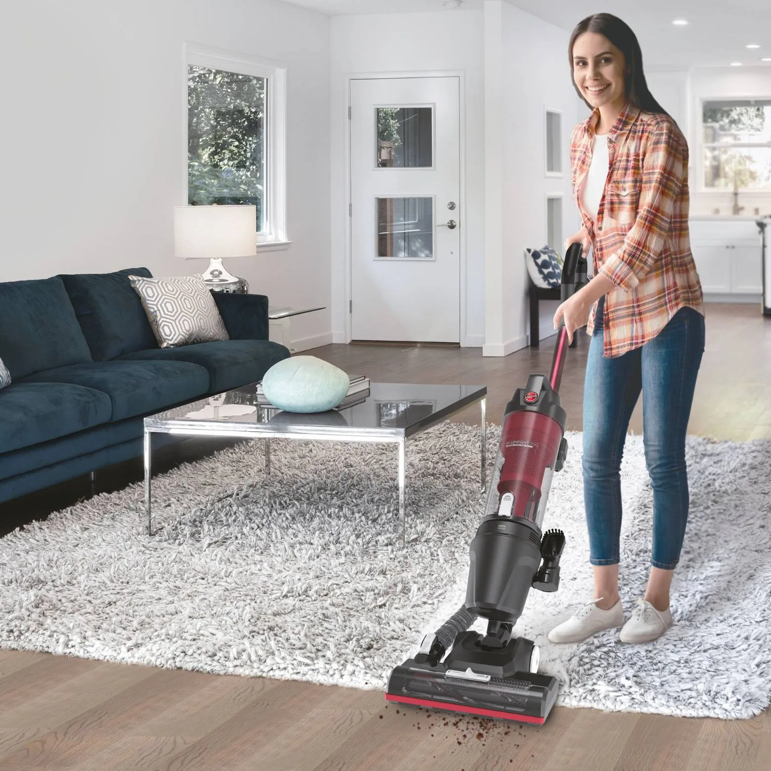 Hoover Upright Vacuum Cleaner, Red - Upright 300