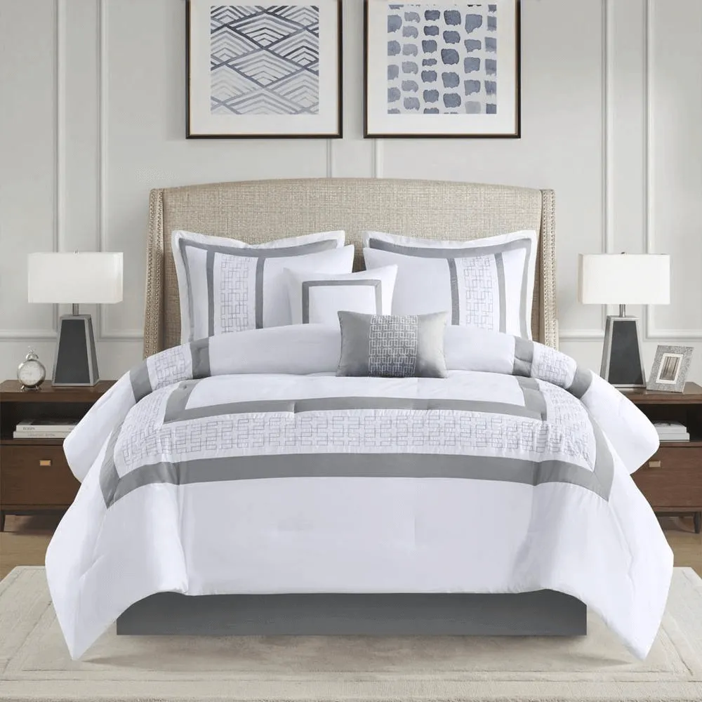 Hotel Inspired Comforter Set, Full/Queen, White