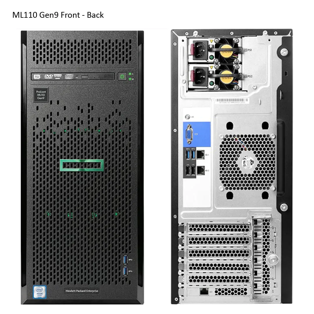 HPE ProLiant ML110 Gen9 E5-2620v4 8GB-R B140i 4LFF 350W PS Base Server | 838503-B21