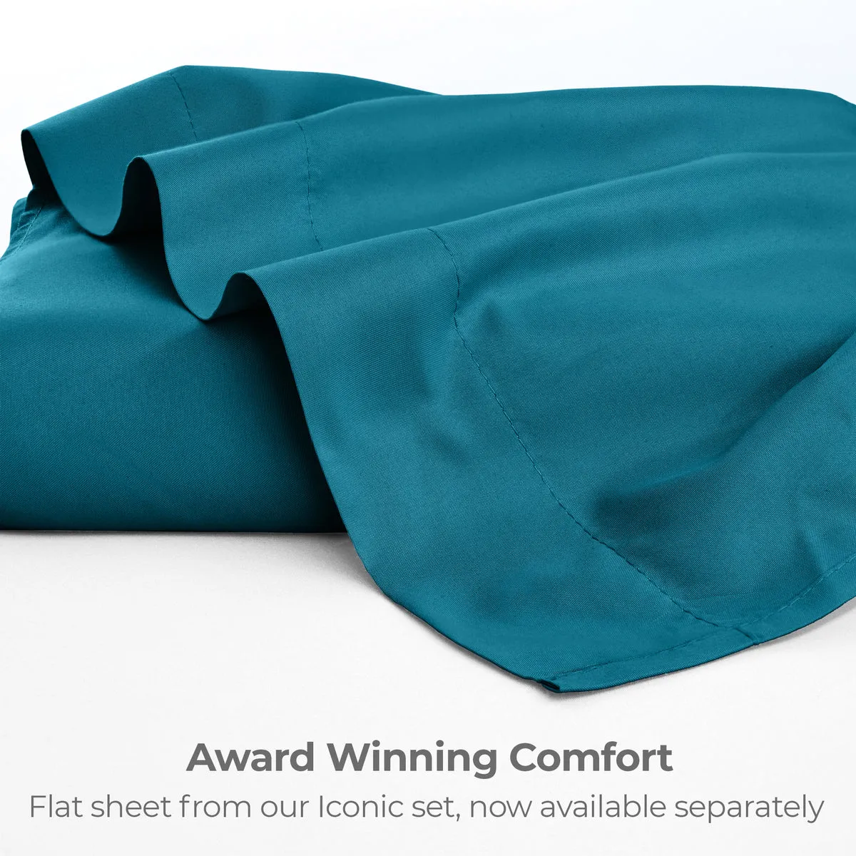 Iconic Microfiber Flat Sheet (Dark Colors)