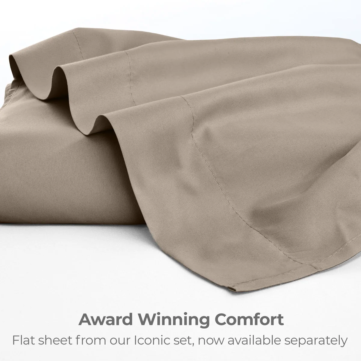 Iconic Microfiber Flat Sheet (Dark Colors)