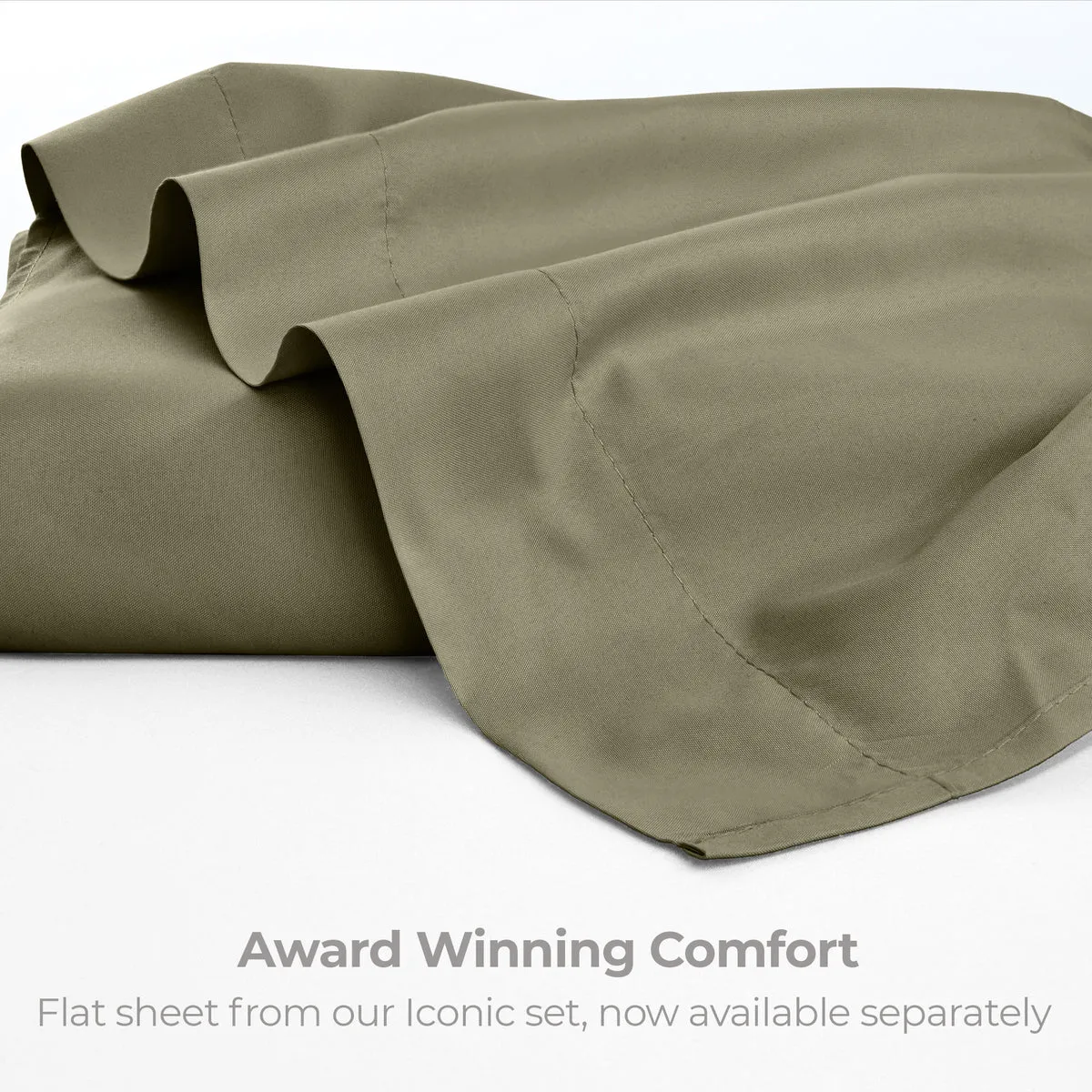 Iconic Microfiber Flat Sheet (Dark Colors)