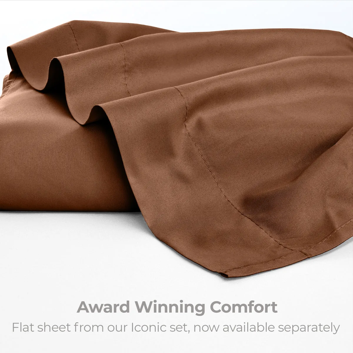 Iconic Microfiber Flat Sheet (Dark Colors)