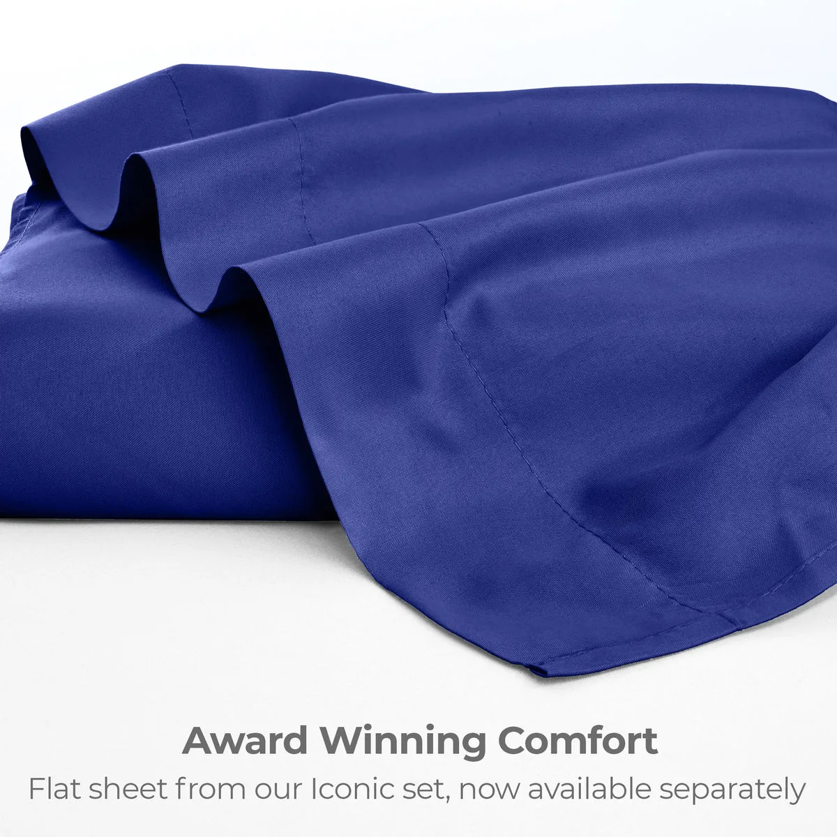 Iconic Microfiber Flat Sheet (Dark Colors)