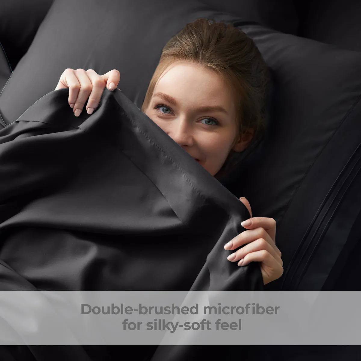 Iconic Microfiber Flat Sheet (Dark Colors)