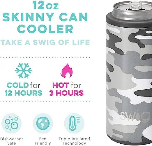 Incognito Camo Skinny Can Cooler (12oz)