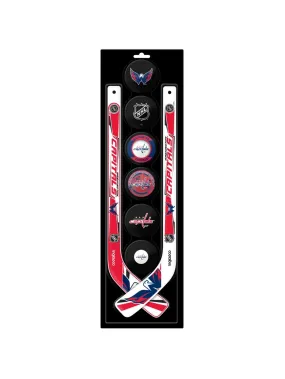 Inglasco NHL Washington Capitals 8-Pack Mini Stick & Foam Puck Set