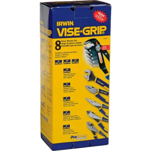 Irwin Vise-Grip GrooveLock Pliers Set - 8 Pieces