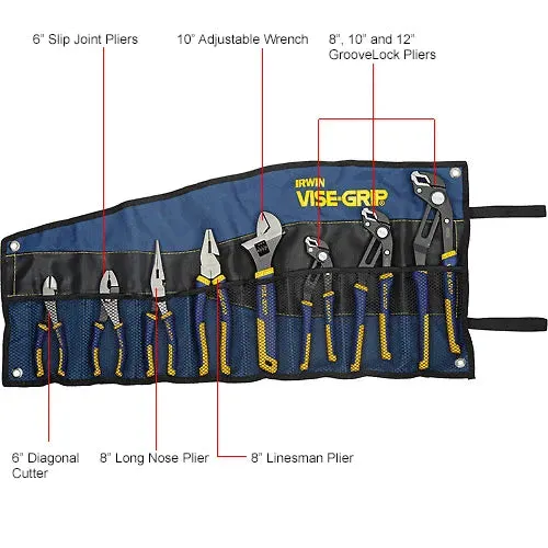 Irwin Vise-Grip GrooveLock Pliers Set - 8 Pieces