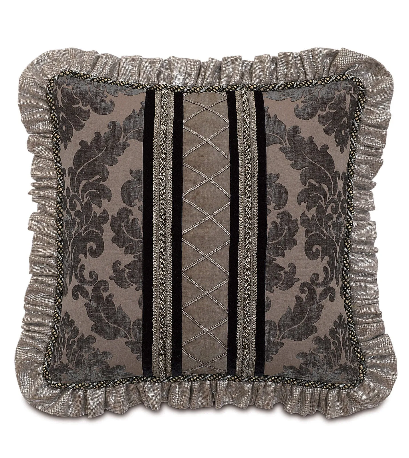 Isadora Damask Throw Pillow Cover 18x18