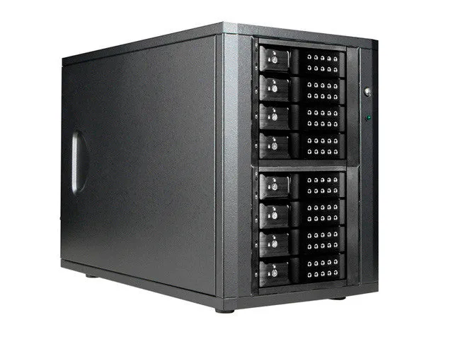 iStar DAGE840DESL-2MS 8-bay miniSAS Trayless Hotswap Enclosures