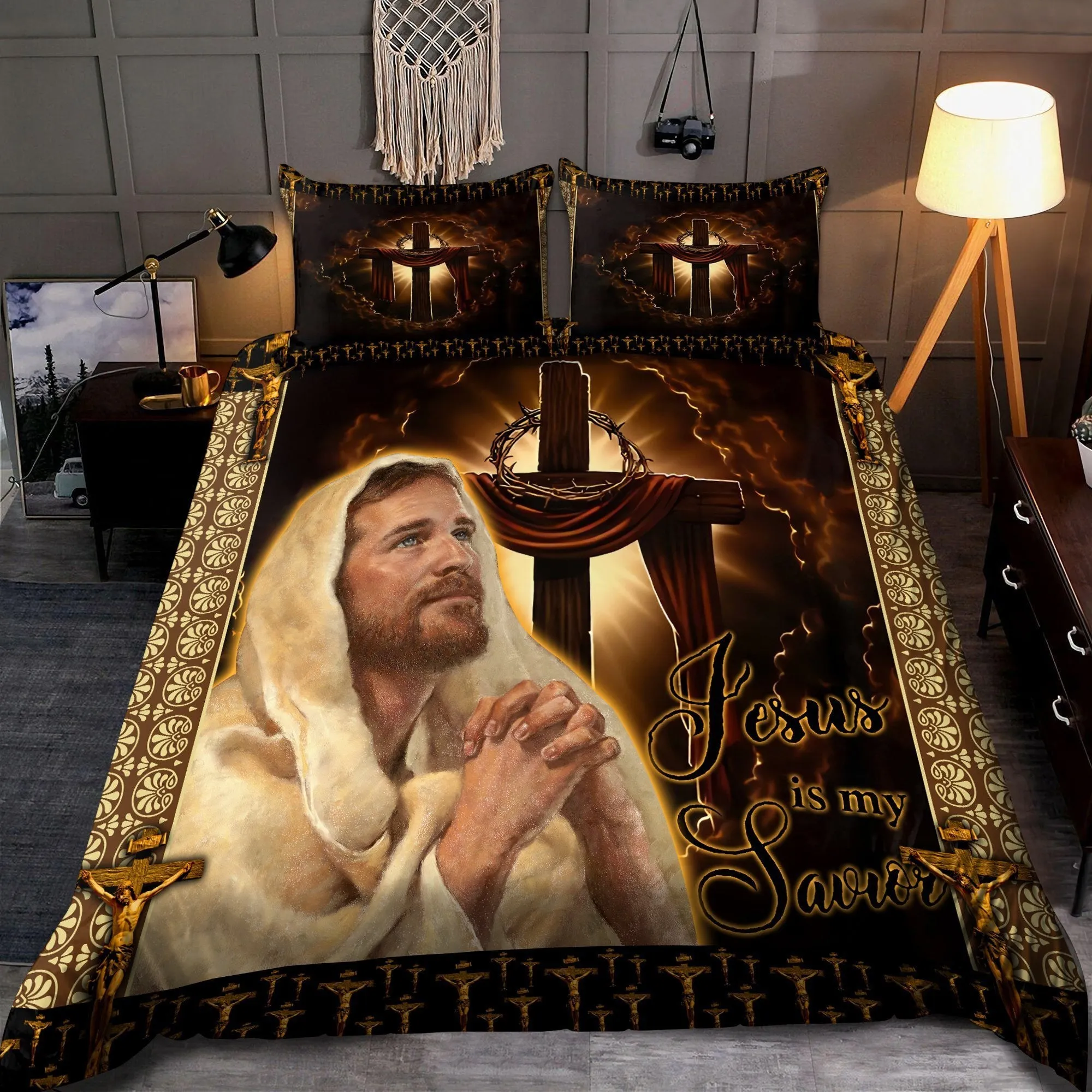 Jesus Is My Savior Bedding Set - Christian Bedding Sets