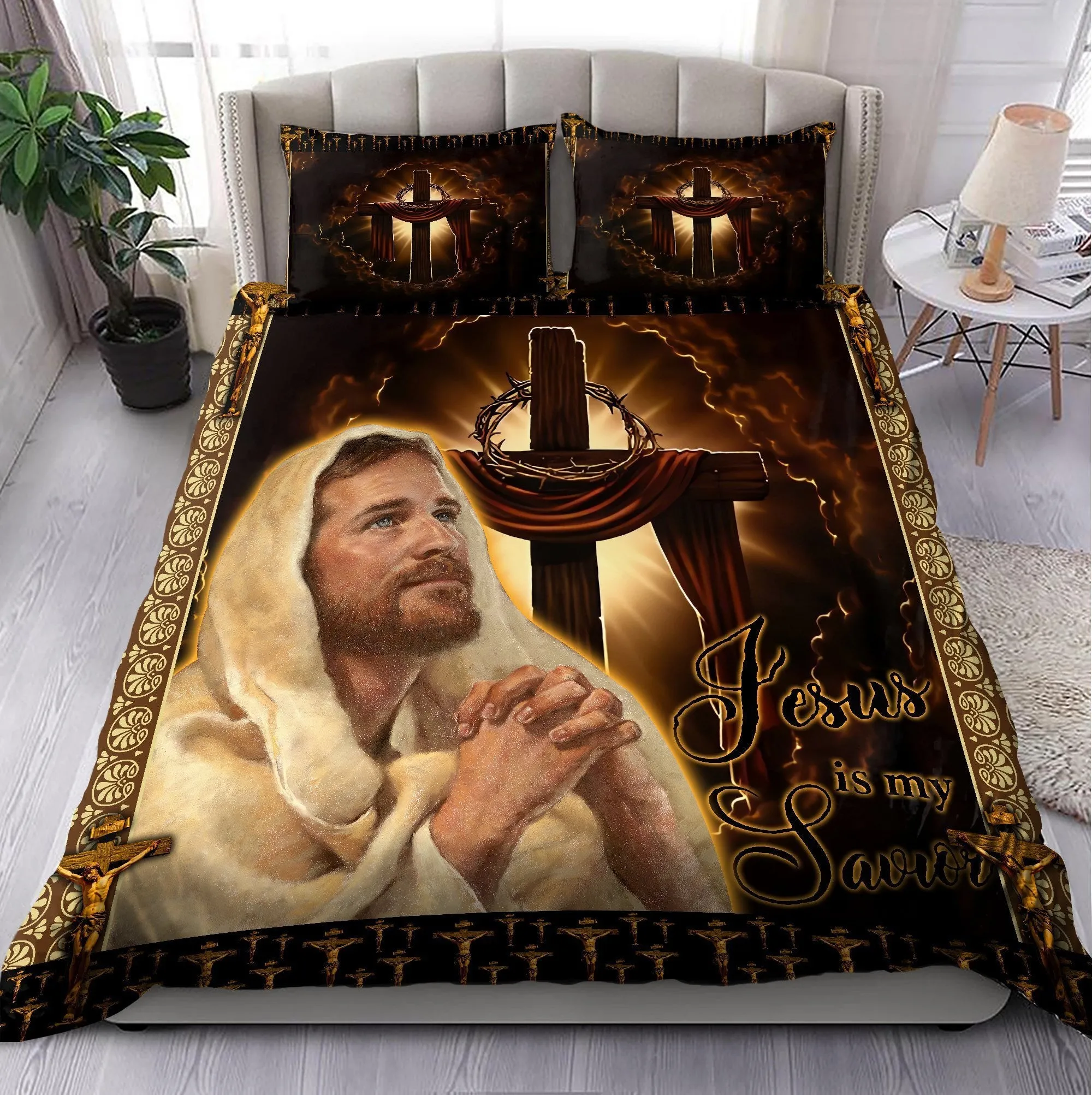 Jesus Is My Savior Bedding Set - Christian Bedding Sets