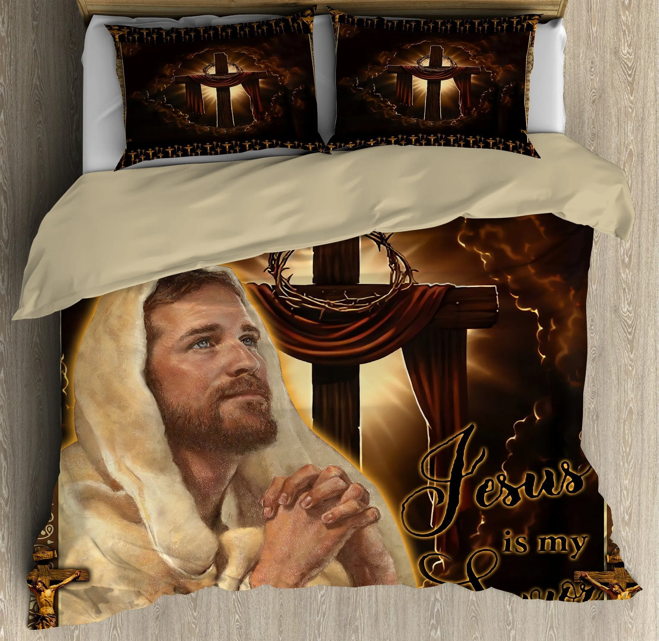 Jesus Is My Savior Bedding Set - Christian Bedding Sets