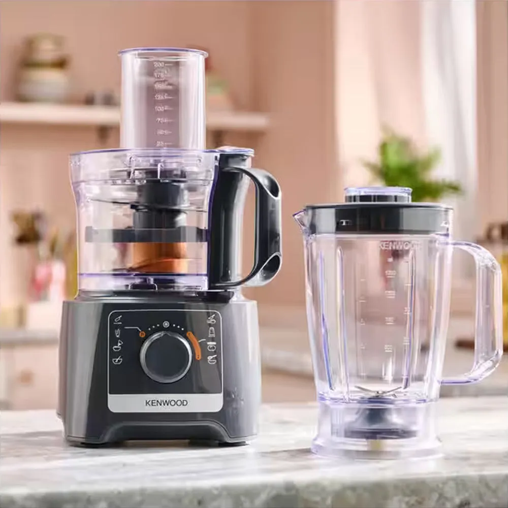 Kenwood Multipro Compact 2.1/1.2L 800W Food Processor & Blender - Slate Grey | FDP31.170GY