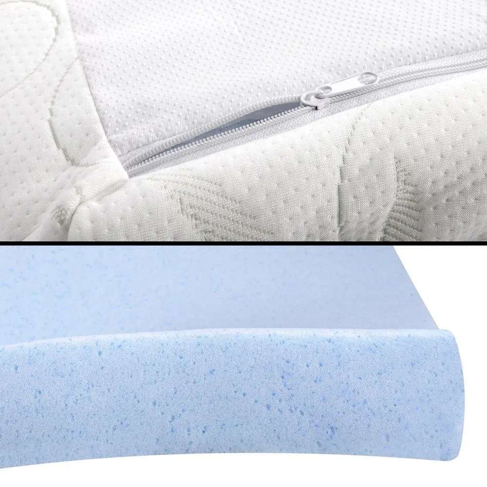 King Size 8cm Cool Gel Memory Foam Mattress Topper